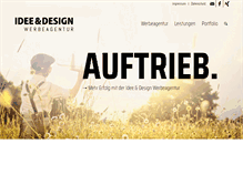 Tablet Screenshot of idee-und-design.com